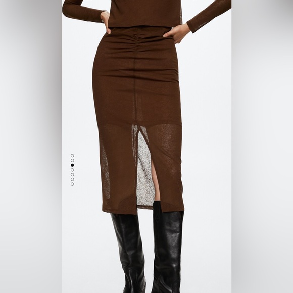 Mango Vent Midi Skirt - Picture 4 of 9